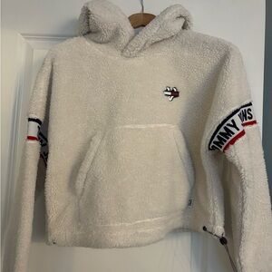 Vintage Tommy Sherpa cropped hoodie